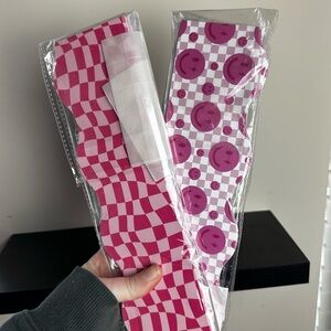 Bulletin Board Boarder Pink and White Checkered Smiley Face Pattern Teacher